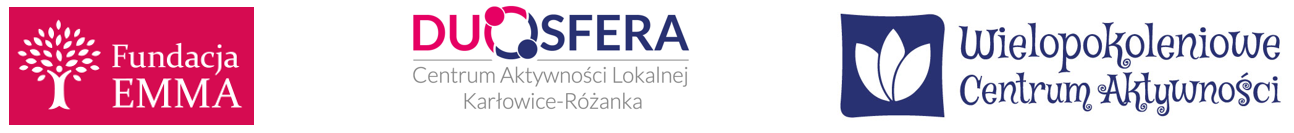 Logo Fundacja EMMA, CAL Duosfera, WCA