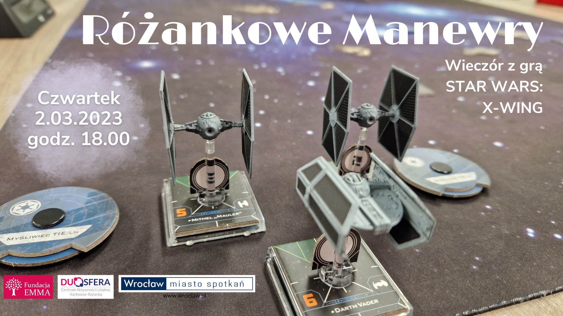 Różankowe Manewry - wieczór z grą Star Wars: X-wing 7 Różankowe Manewry - wieczór z grą Star Wars: X-wing - 49c0fa7f96aa0a5fb95c62909d5190a6