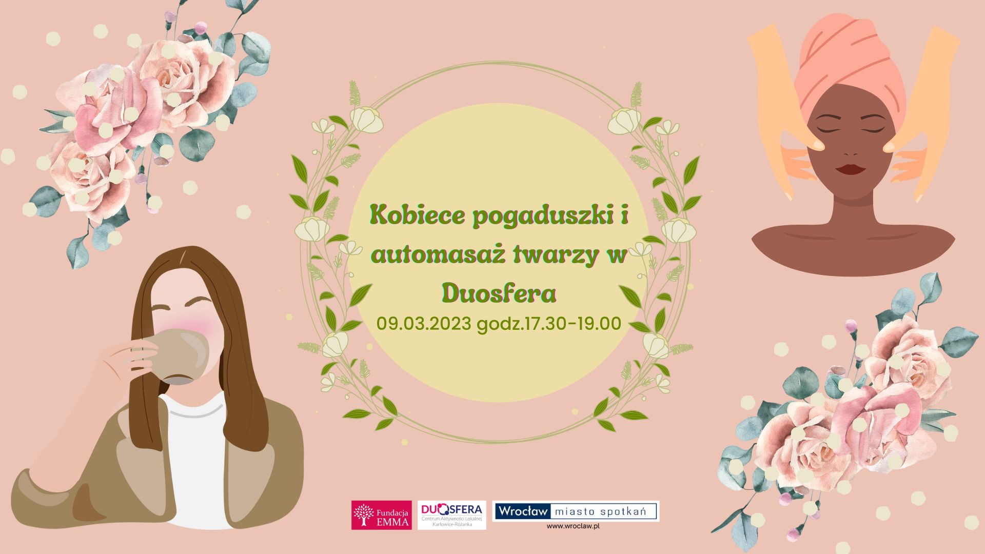 "Kobiece pogaduszki i automasaż twarzy" w Duosfera 7 "Kobiece pogaduszki i automasaż twarzy" w Duosfera - 87ae6fb631f7c8a627e8e28785d9992d