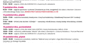Harmonogram zajęć (październik 2023) projektu Aktywne Sołtysowice 4 Harmonogram zajęć (październik 2023) projektu Aktywne Sołtysowice - 2023 10 soltysowice