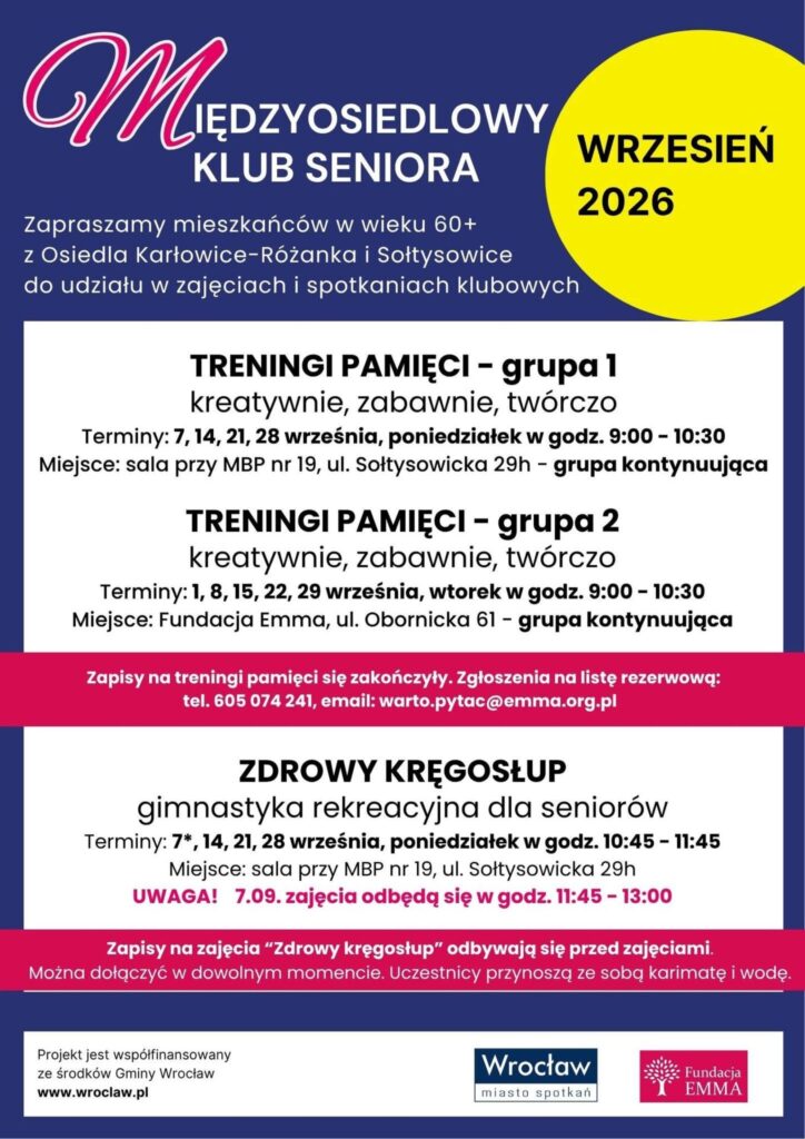 MKS Fundacji EMMA | 2026 wrzesień - MKS 2026 09